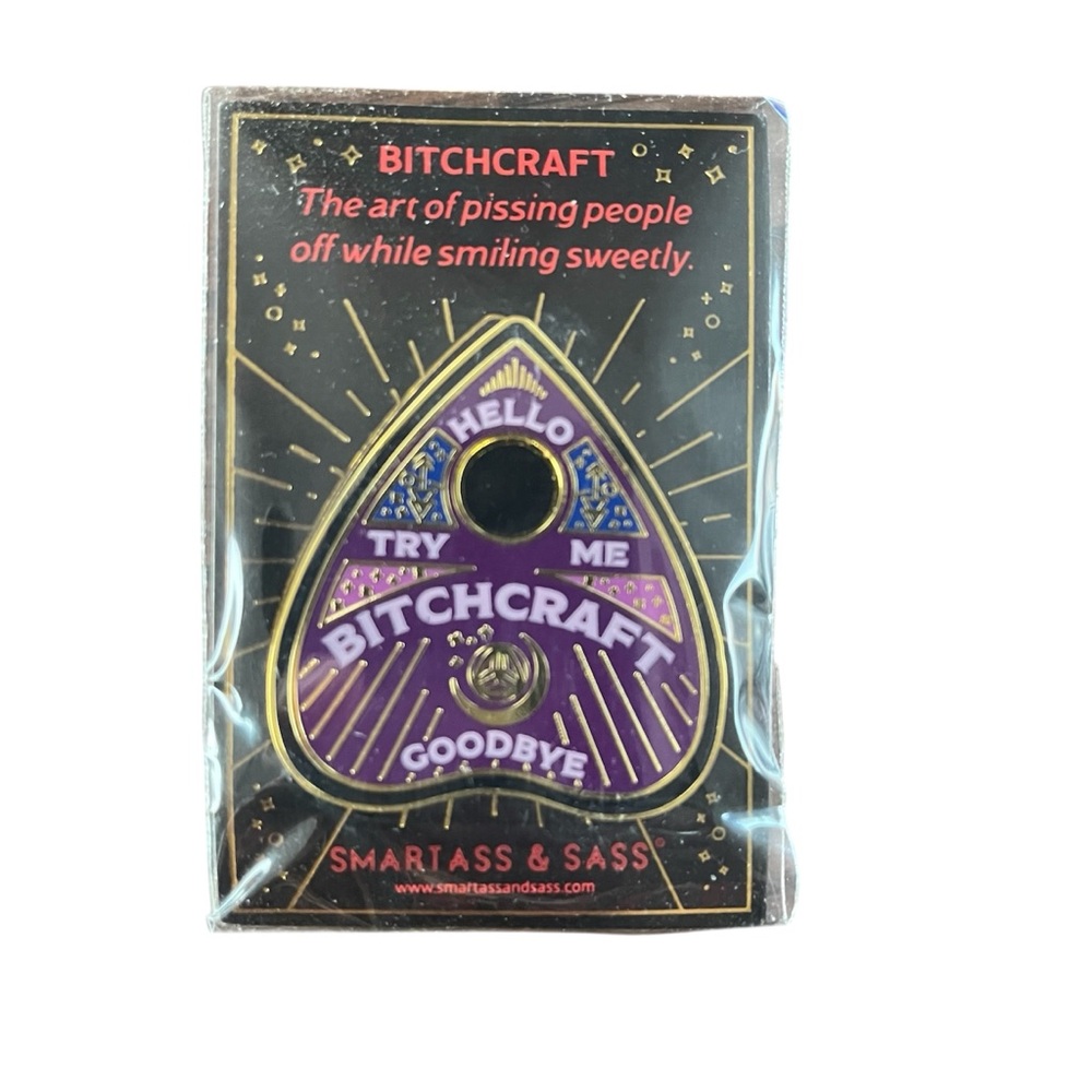 Bitchcraft Pin Sassy Funny Dark Humor